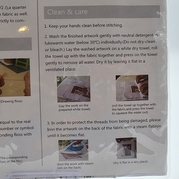 Maydear Castle & Carriage Cross Stitch Kit Pre-Printed Fabric - Picture 6 of 6